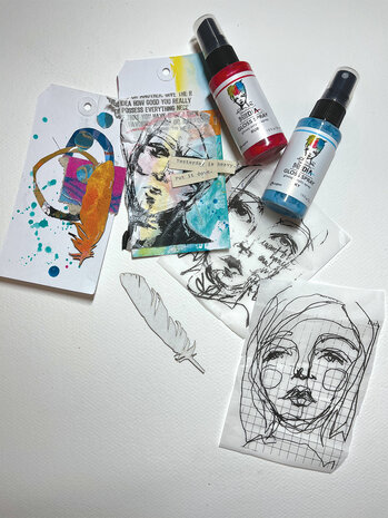 Ranger Dina Wakley MEdia Gloss Sprays Sky 1.9 oz (MDO73789)