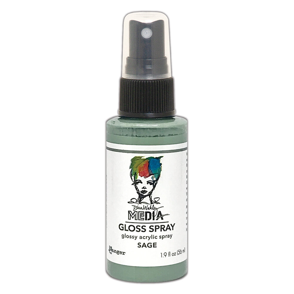 Ranger Dina Wakley MEdia Gloss Sprays Sage 1.9 oz (MDO76520) Ranger Dina Wakley MEdia Gloss Sprays Sage 1.9 oz (MDO76520)
