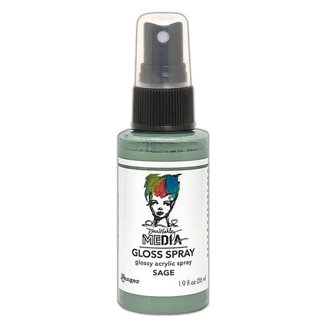 Ranger Dina Wakley MEdia Gloss Sprays Sage 1.9 oz (MDO76520) Ranger Dina Wakley MEdia Gloss Sprays Sage 1.9 oz (MDO76520)