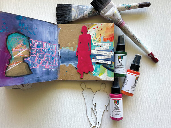 Ranger Dina Wakley MEdia Gloss Sprays Rouge 1.9 oz (MDO76513) Ranger Dina Wakley MEdia Gloss Sprays Rouge 1.9 oz (MDO76513)