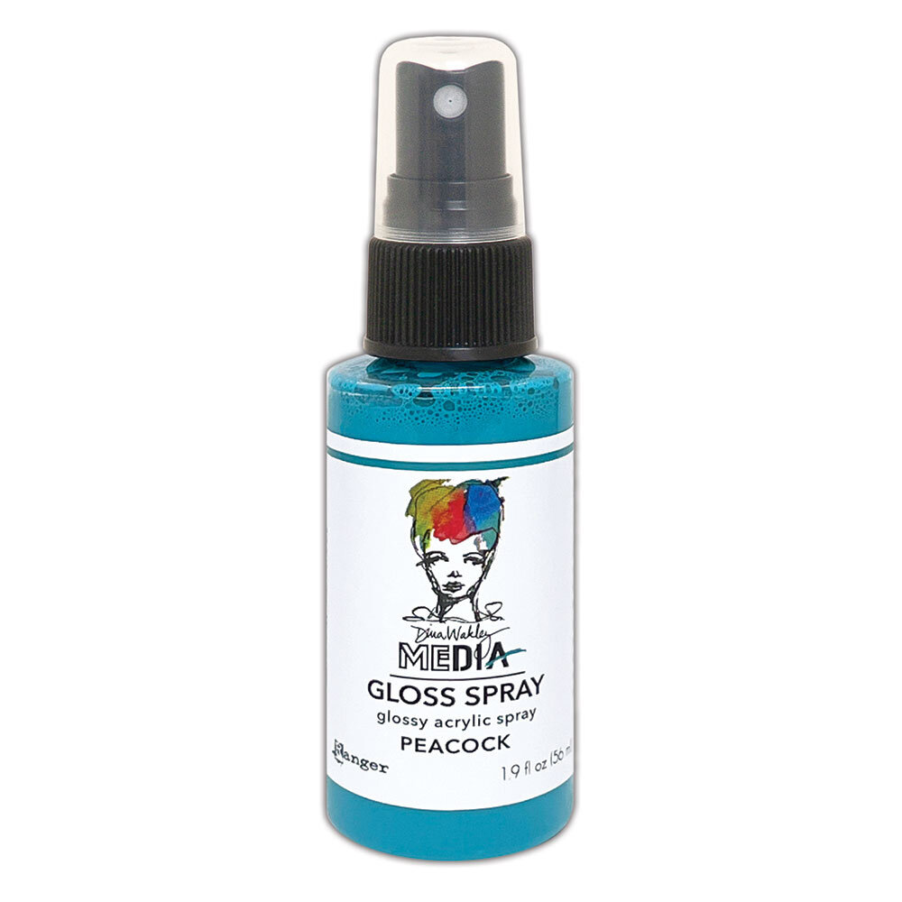 Ranger Dina Wakley MEdia Gloss Sprays Peacock 1.9 oz (MDO73826)