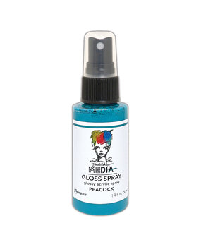 Ranger Dina Wakley MEdia Gloss Sprays Peacock 1.9 oz (MDO73826)