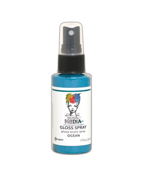 Ranger Dina Wakley MEdia Gloss Sprays Ocean 1.9 oz (MDO68549)
