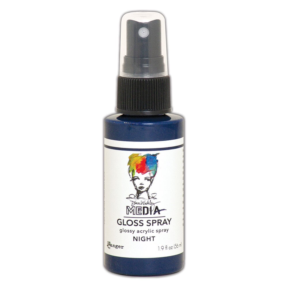 Ranger Dina Wakley MEdia Gloss Sprays Night 1.9 oz (MDO68532) Ranger Dina Wakley MEdia Gloss Sprays Night 1.9 oz (MDO68532)