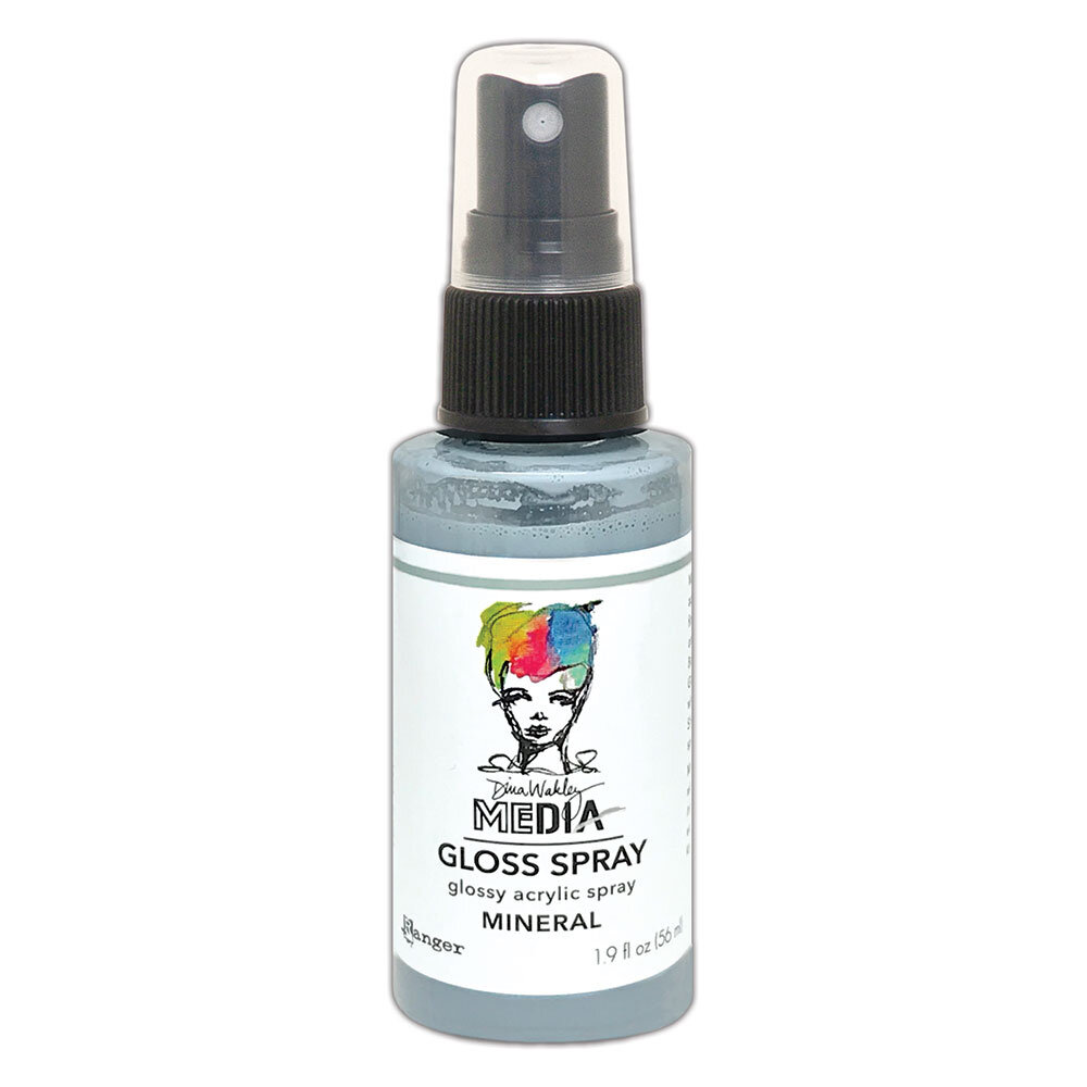 Ranger Dina Wakley MEdia Gloss Sprays Mineral 1.9 oz (MDO73741) Ranger Dina Wakley MEdia Gloss Sprays Mineral 1.9 oz (MDO73741)