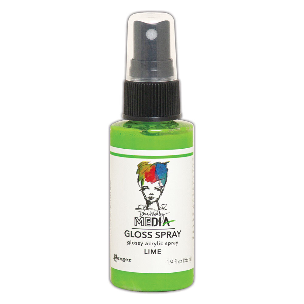 Ranger Dina Wakley MEdia Gloss Sprays Lime 1.9 oz (MDO68501) Ranger Dina Wakley MEdia Gloss Sprays Lime 1.9 oz (MDO68501)
