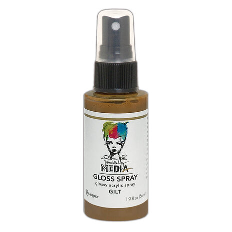 Ranger Dina Wakley MEdia Gloss Sprays Gilt 1.9 oz (MDO74236) Ranger Dina Wakley MEdia Gloss Sprays Gilt 1.9 oz (MDO74236)