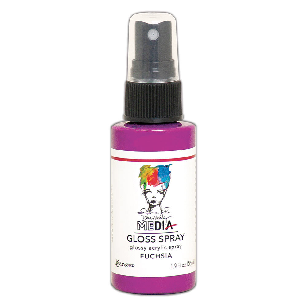 Ranger Dina Wakley MEdia Gloss Sprays Fuchsia 1.9 oz (MDO68488)
