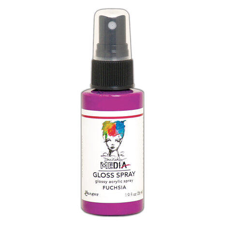 Ranger Dina Wakley MEdia Gloss Sprays Fuchsia 1.9 oz (MDO68488)