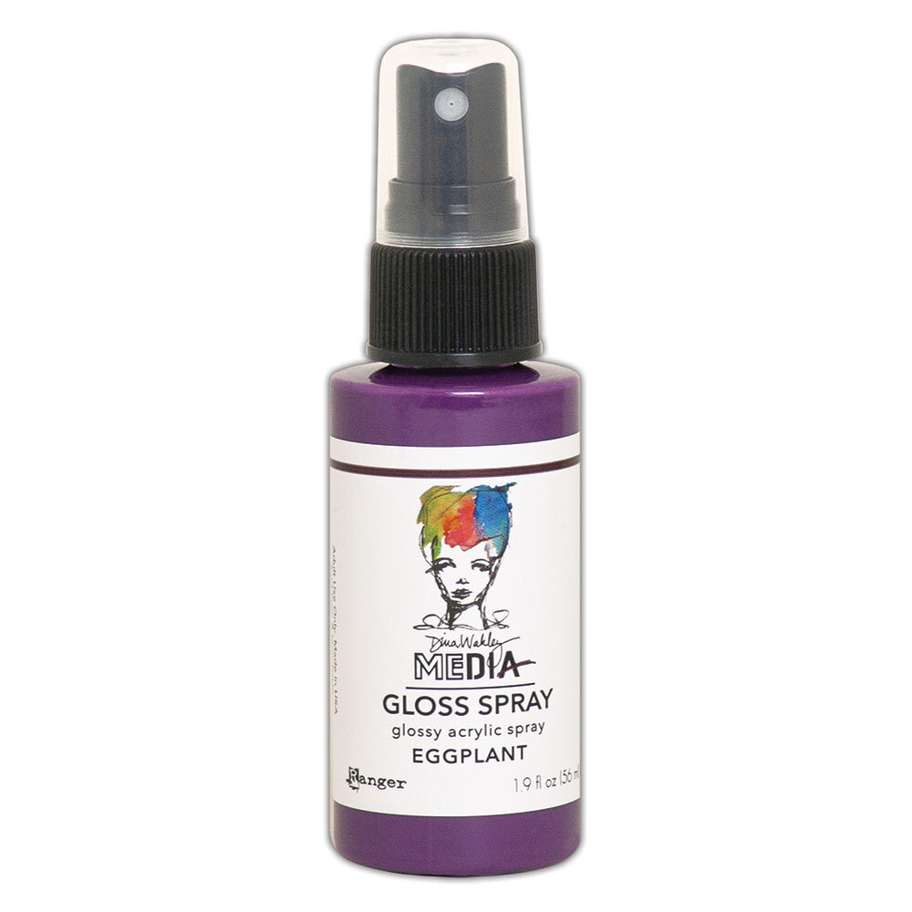 Ranger Dina Wakley MEdia Gloss Sprays Eggplant 1.9 oz (MDO68471) Ranger Dina Wakley MEdia Gloss Sprays Eggplant 1.9 oz (MDO68471)