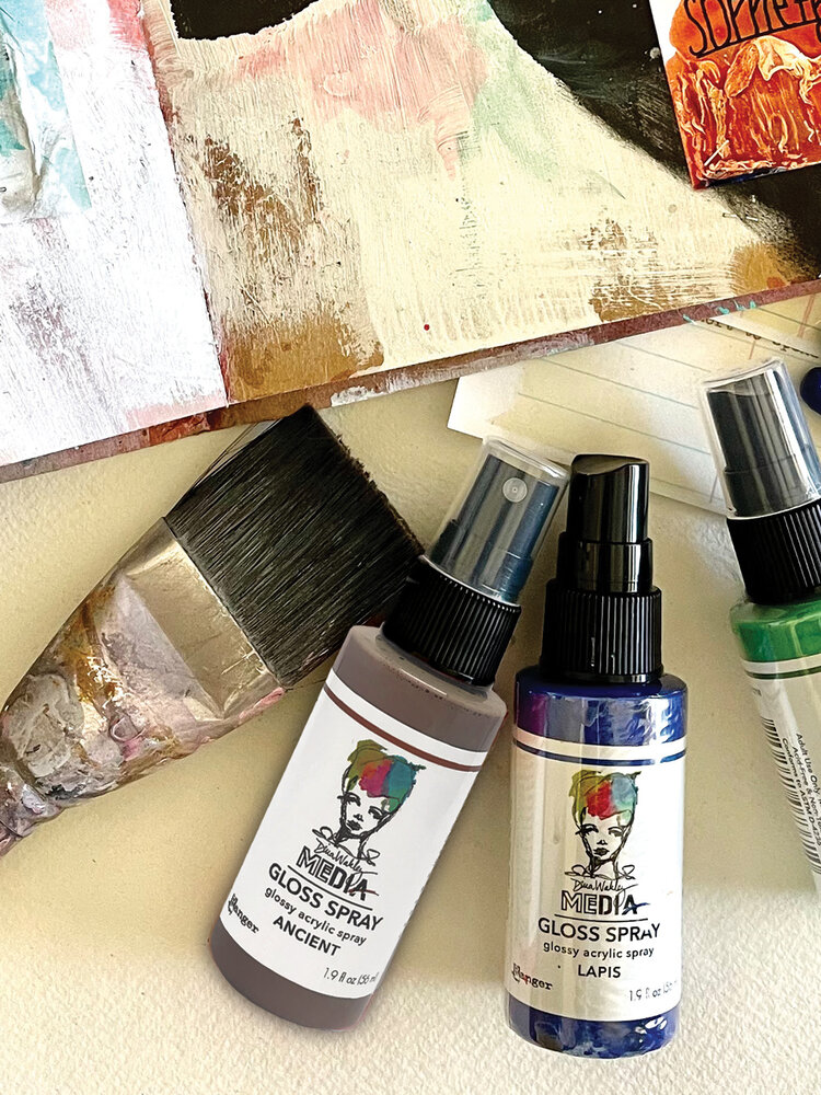 Ranger Dina Wakley MEdia Gloss Sprays Ancient 1.9 oz (MDO74229) Ranger Dina Wakley MEdia Gloss Sprays Ancient 1.9 oz (MDO74229)