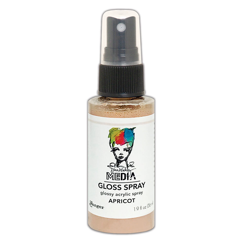 Ranger Dina Wakley MEdia Gloss Sprays Apricot 1.9 oz (MDO73642) Ranger Dina Wakley MEdia Gloss Sprays Apricot 1.9 oz (MDO73642)