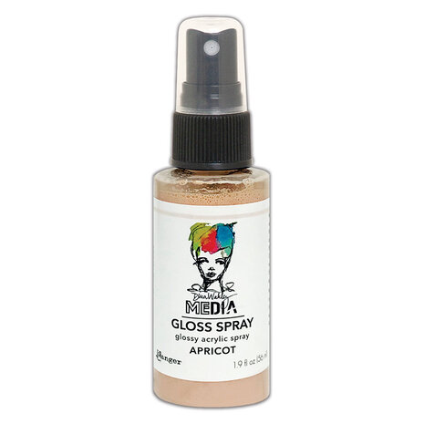 Ranger Dina Wakley MEdia Gloss Sprays Apricot 1.9 oz (MDO73642) Ranger Dina Wakley MEdia Gloss Sprays Apricot 1.9 oz (MDO73642)