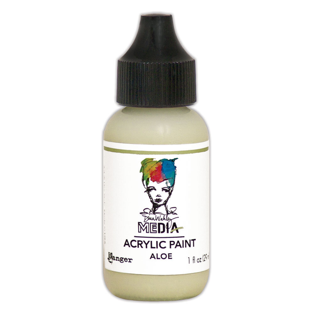 Ranger Dina Wakley MEdia Heavy Body Acrylic Paints Aloe 1 fl oz (MDQ65579)