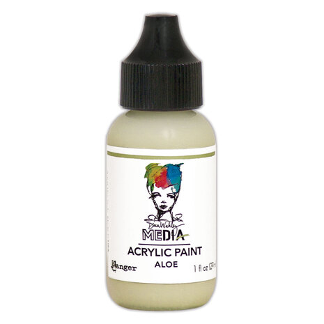 Ranger Dina Wakley MEdia Heavy Body Acrylic Paints Aloe 1 fl oz (MDQ65579)