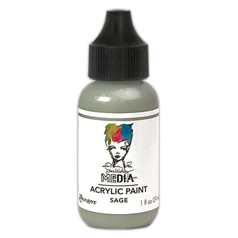 Ranger Dina Wakley MEdia Heavy Body Acrylic Paints Sage 1 fl oz (MDQ75219) Ranger Dina Wakley MEdia Heavy Body Acrylic Paints Sage 1 fl oz (MDQ75219)