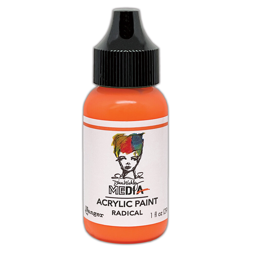 Ranger Dina Wakley MEdia Heavy Body Acrylic Paints Radical 1 fl oz (MDQ82866) Ranger Dina Wakley MEdia Heavy Body Acrylic Paints Radical 1 fl oz (MDQ82866)