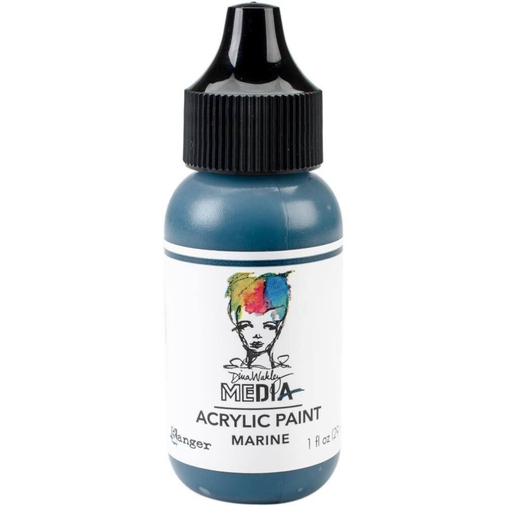 Ranger Dina Wakley MEdia Heavy Body Acrylic Paints Marine 1 fl oz (MDQ59820) Ranger Dina Wakley MEdia Heavy Body Acrylic Paints Marine 1 fl oz (MDQ59820)