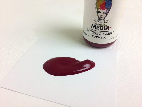 Ranger Dina Wakley MEdia Heavy Body Acrylic Paints Fuchsia 1 fl oz (MDQ54009)