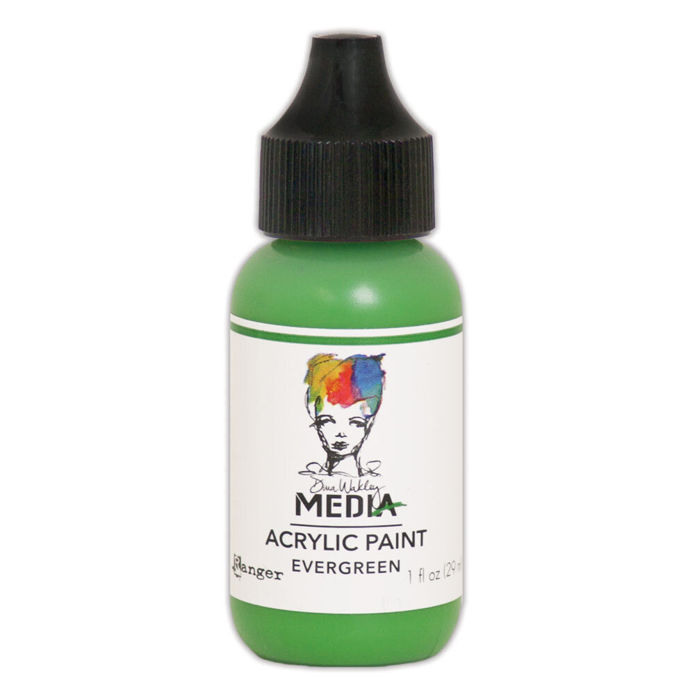 Ranger Dina Wakley MEdia Heavy Body Acrylic Paints Evergreen 1 fl oz (MDQ53996)
