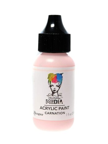 Ranger Dina Wakley MEdia Heavy Body Acrylic Paints Carnation 1 fl oz (MDQ65593)