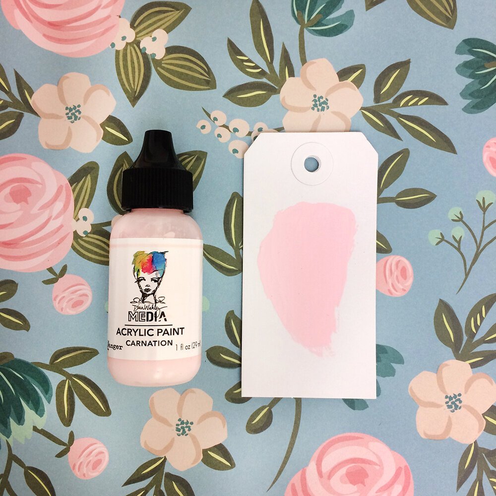 Ranger Dina Wakley MEdia Heavy Body Acrylic Paints Carnation 1 fl oz (MDQ65593)