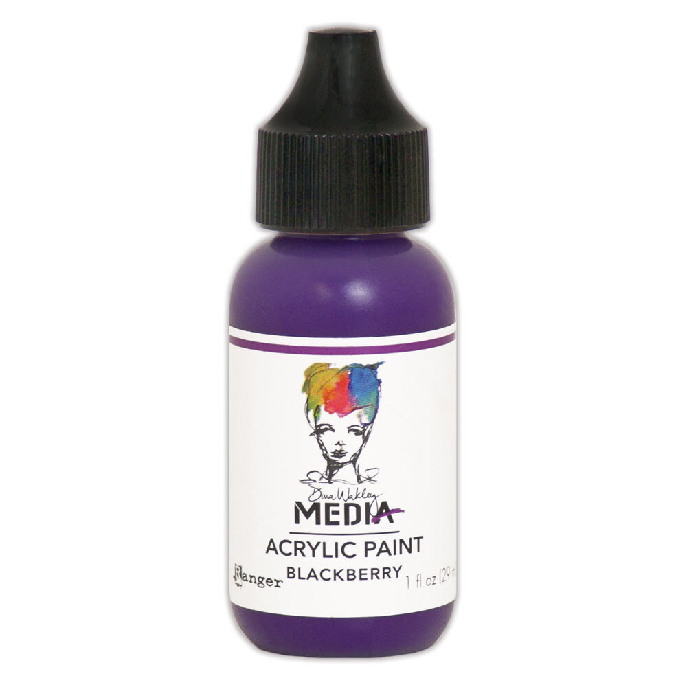 Ranger Dina Wakley MEdia Heavy Body Acrylic Paints Blackberry 1 fl oz (MDQ53958)