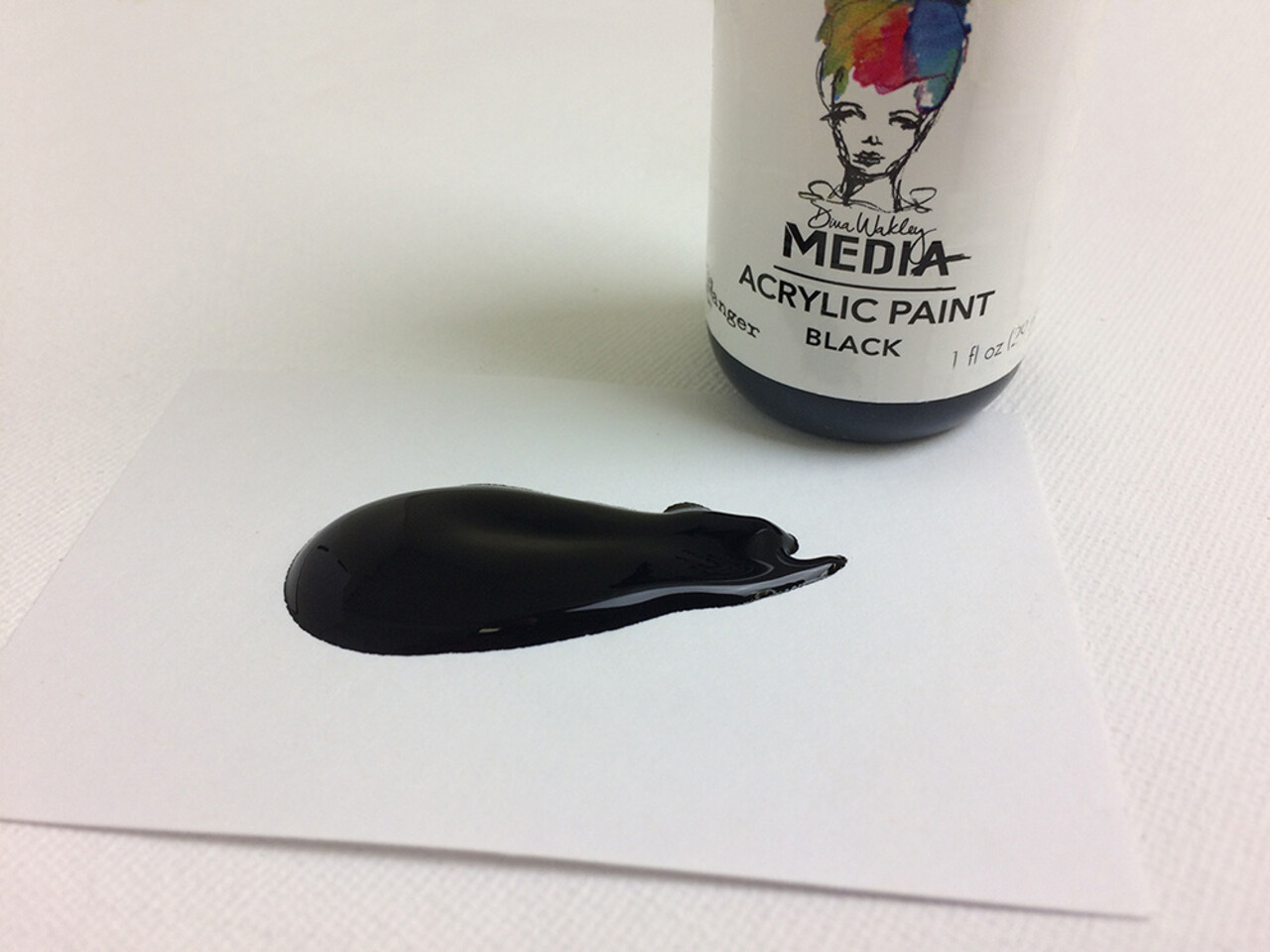 Ranger Dina Wakley MEdia Heavy Body Acrylic Paints Black 1 fl oz (MDQ53941)