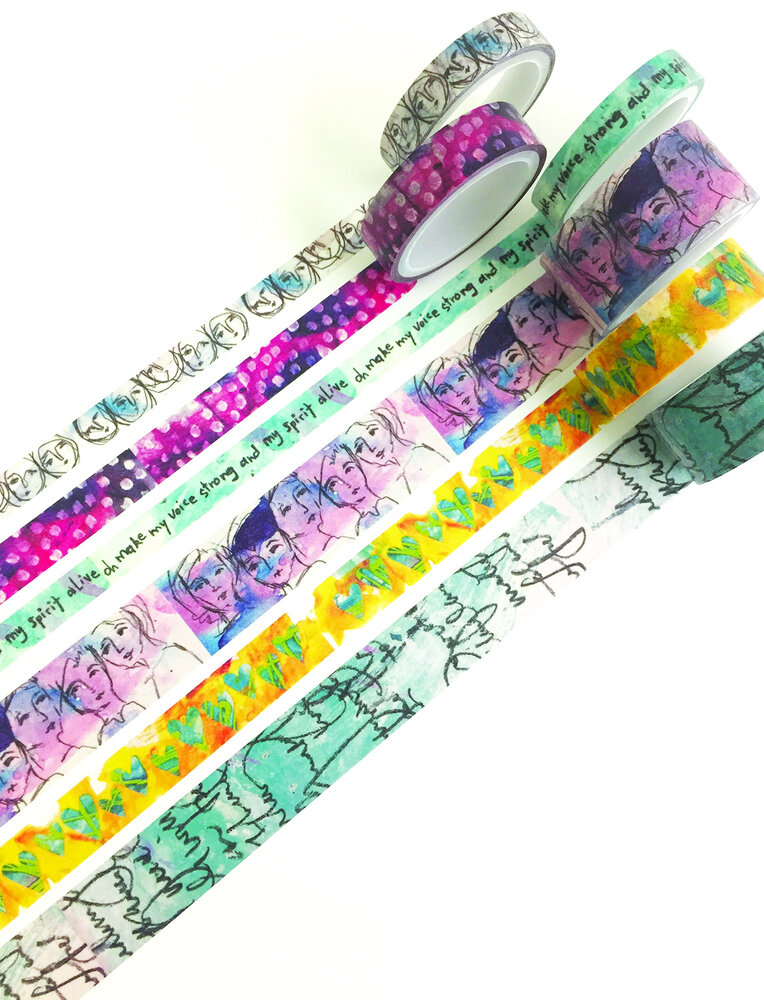 Ranger Dina Wakley MEdia Washi Tape 1 6x6yd (MDA59974) (DISCONTINUED) Ranger Dina Wakley MEdia Washi Tape 1 6x6yd (MDA59974) (DISCONTINUED)