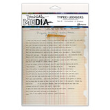 Ranger Dina Wakley MEdia Typed Ledgers Set 2 (12sheets) (MDA79040)
