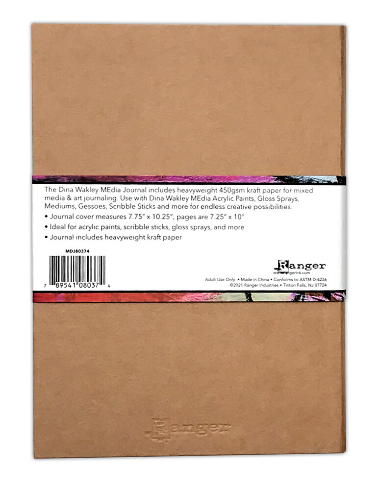 Ranger Dina Wakley MEdia Journal Large Kraft (MDJ80374) Ranger Dina Wakley MEdia Journal Large Kraft (MDJ80374)