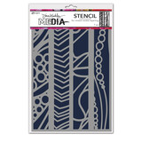 Ranger Dina Wakley MEdia Stencils In a Line (MDS81623) (DISCONTINUED)