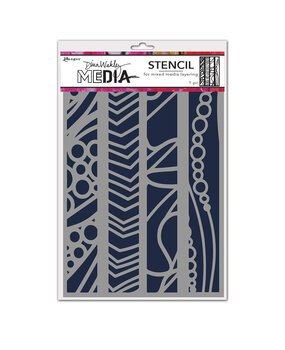 Ranger Dina Wakley MEdia Stencils In a Line (MDS81623) (DISCONTINUED) Ranger Dina Wakley MEdia Stencils In a Line (MDS81623) (DISCONTINUED)