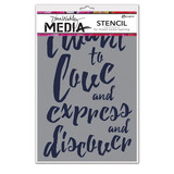 Ranger Dina Wakley MEdia Stencils I Want (MDS54436) (DISCONTINUED)