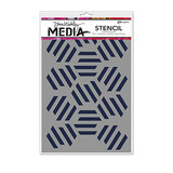 Ranger Dina Wakley MEdia Stencils Fractured Hexagons (MDS65029) (DISCONTINUED)