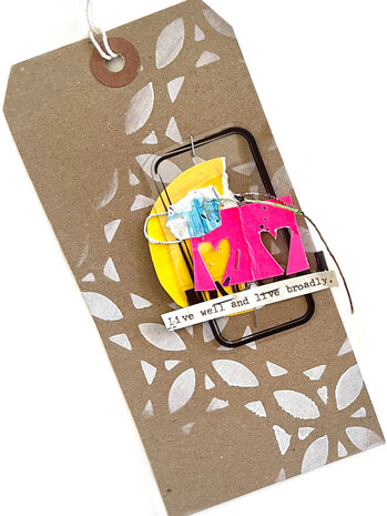 Ranger Dina Wakley MEdia Stencils Curly Tiles (MDS81609) (DISCONTINUED)