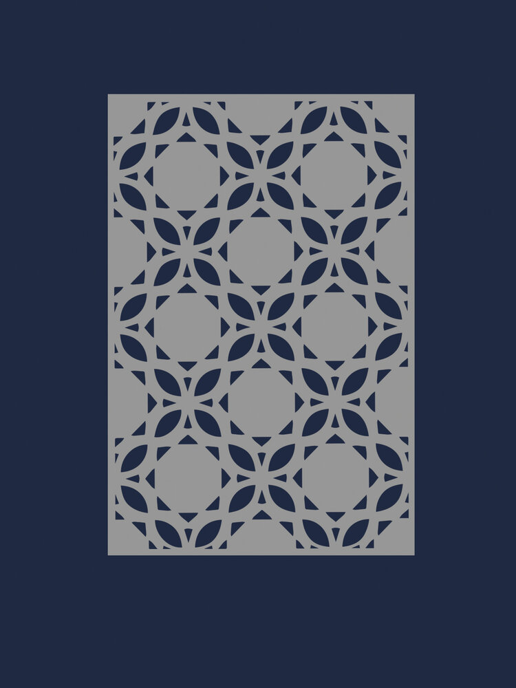 Ranger Dina Wakley MEdia Stencils Curly Tiles (MDS81609) (DISCONTINUED)