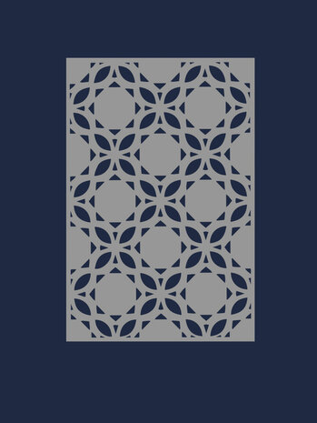 Ranger Dina Wakley MEdia Stencils Curly Tiles (MDS81609) (DISCONTINUED)