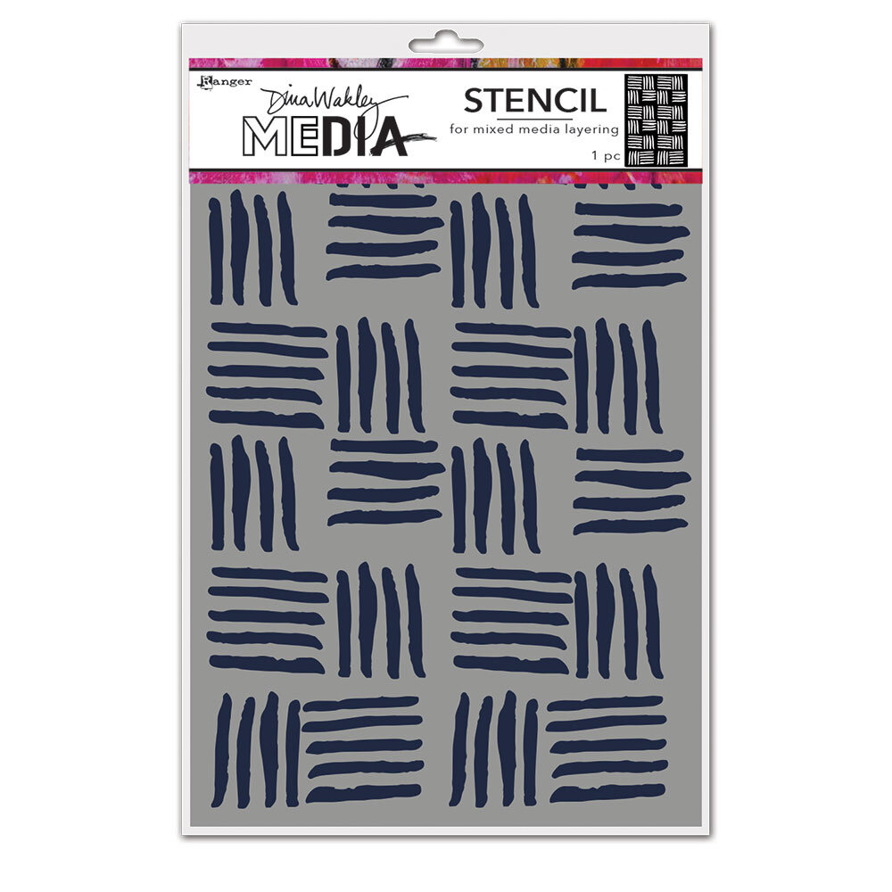 Ranger Dina Wakley MEdia Stencils Cross Hatch (MDS74854) (DISCONTINUED) Ranger Dina Wakley MEdia Stencils Cross Hatch (MDS74854) (DISCONTINUED)