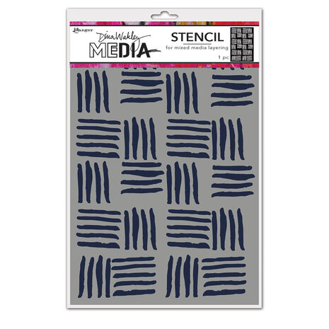 Ranger Dina Wakley MEdia Stencils Cross Hatch (MDS74854) (DISCONTINUED) Ranger Dina Wakley MEdia Stencils Cross Hatch (MDS74854) (DISCONTINUED)