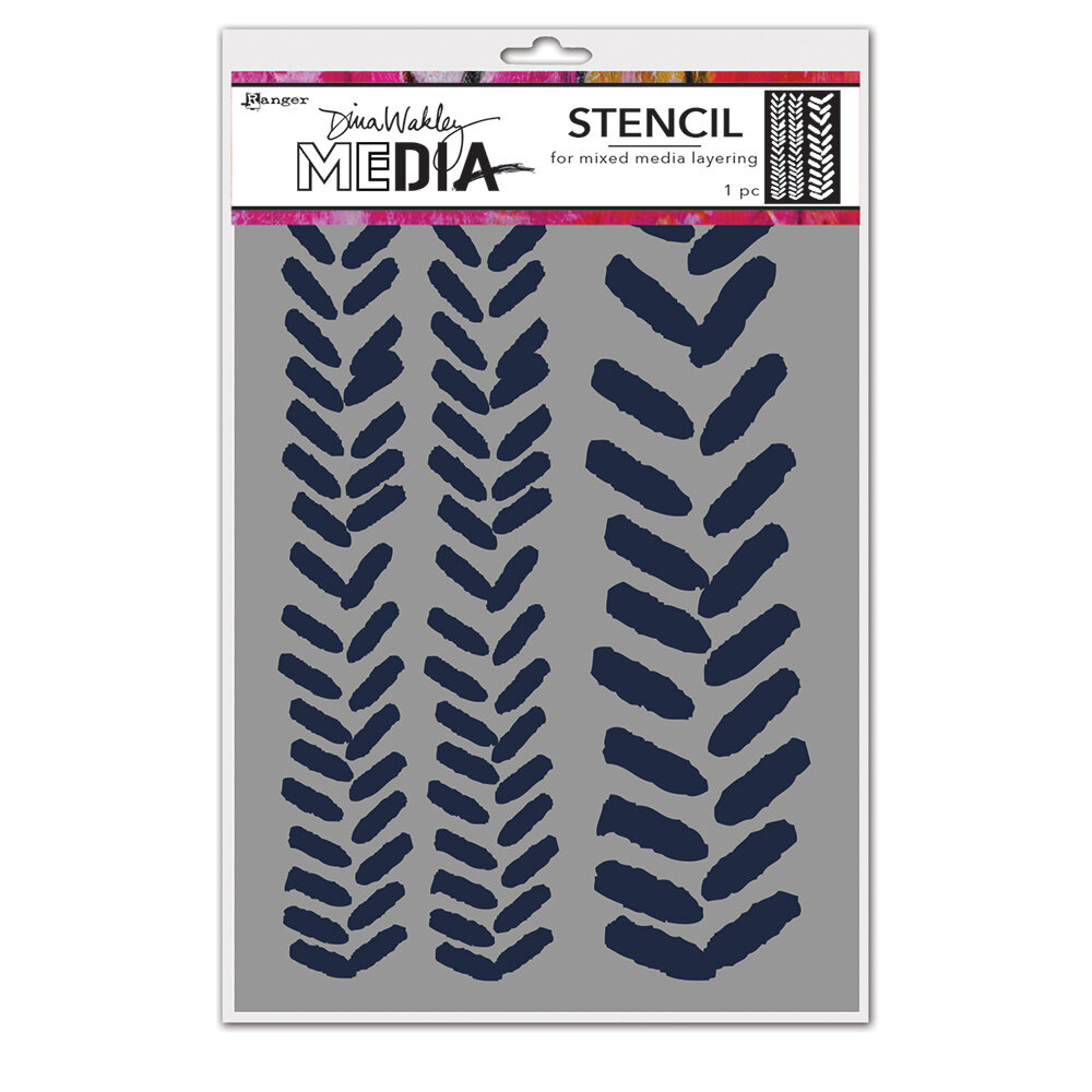 Ranger Dina Wakley MEdia Stencils Angled Paint Blobs (MDS77626) (DISCONTINUED) Ranger Dina Wakley MEdia Stencils Angled Paint Blobs (MDS77626) (DISCONTINUED)