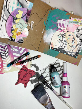 Ranger Dina Wakley MEdia Stencils Angled Paint Blobs (MDS77626) (DISCONTINUED) Ranger Dina Wakley MEdia Stencils Angled Paint Blobs (MDS77626) (DISCONTINUED)