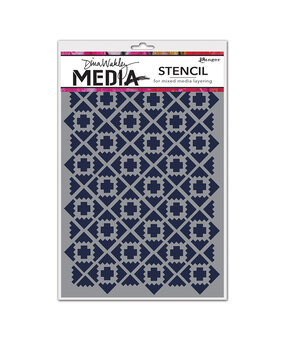 Ranger Dina Wakley MEdia Stencils Almost Ikat (MDS52401) (DISCONTINUED)