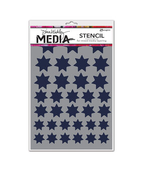 Ranger Dina Wakley MEdia Stencils Variegated Stars (MDS52456) (DISCONTINUED)