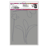 Ranger Dina Wakley MEdia Stencils Sprouts (MDS77725) (DISCONTINUED)