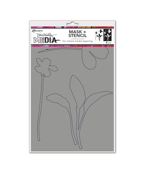 Ranger Dina Wakley MEdia Stencils Sprouts (MDS77725) (DISCONTINUED)