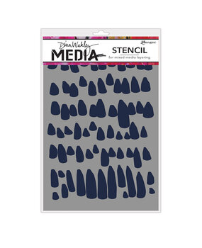 Ranger Dina Wakley MEdia Stencils Petals (MDS65036) (DISCONTINUED)