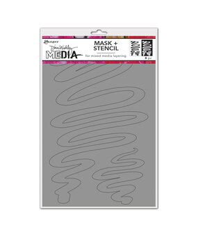 Ranger Dina Wakley MEdia Stencils Meandering Masks (MDS74588) (DISCONTINUED)