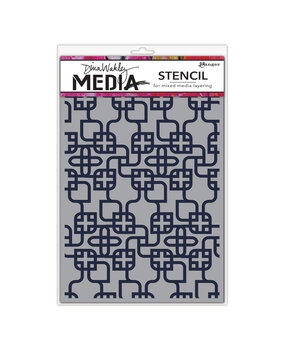 Ranger Dina Wakley MEdia Stencils Linking Pattern (MDS58267) (DISCONTINUED)
