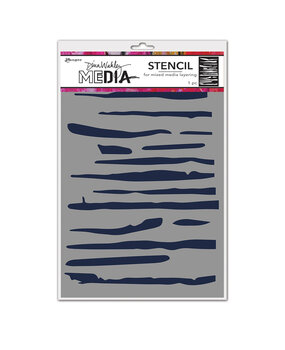 Ranger Dina Wakley MEdia Stencils Lines (MDS69249) (DISCONTINUED)